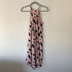 Pink and black Loft dress